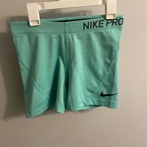 Nike Pro Mint Green Training Shorts
